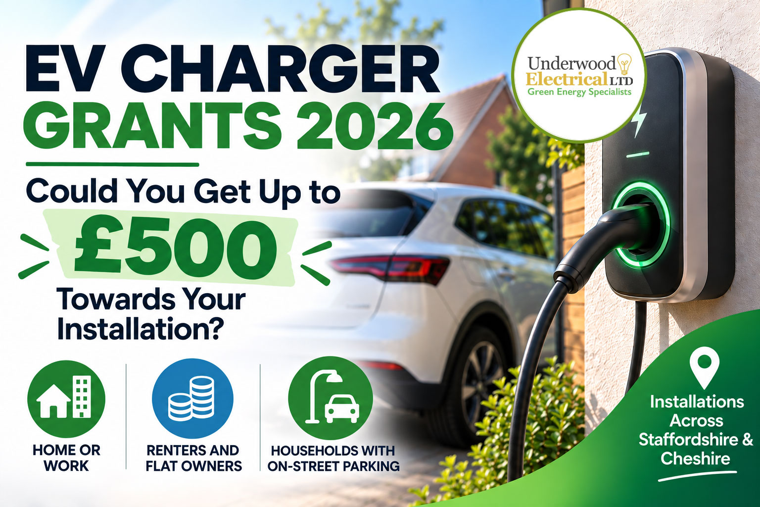 EV Charger Grants 2026 - Could You Get Up to £500 Towards Your Installation?