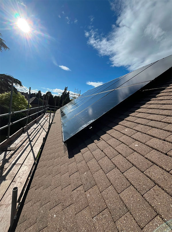 solar panel install by Underwood Electrical in Newcastle-under-Lyme area image 2
